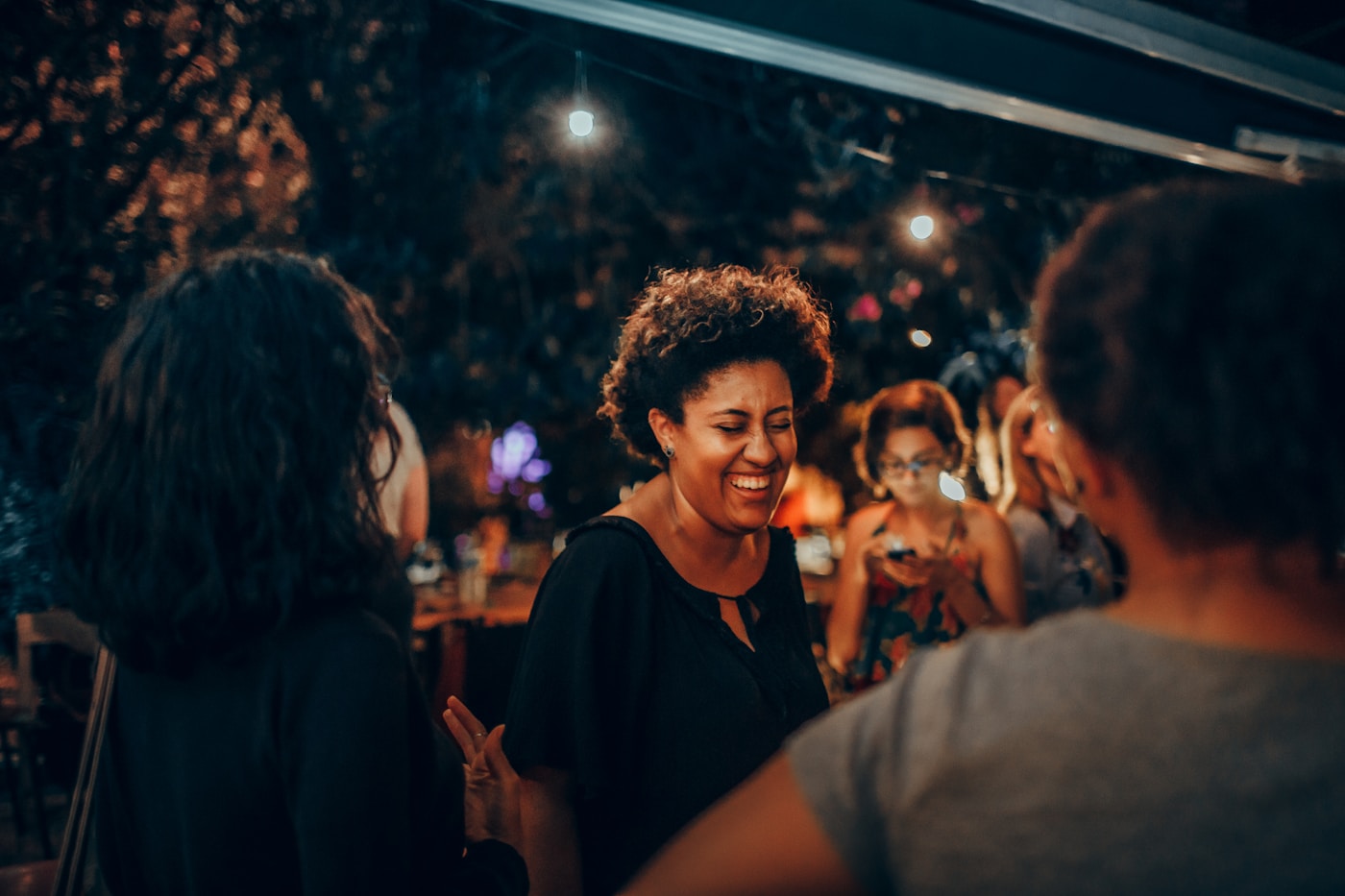 Good laughs over dinner at a recent night